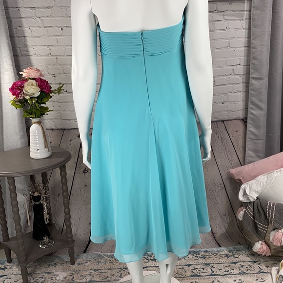 DAVID’S BRIDAL Blue Dress Size: 18 - Picture 5 of 17